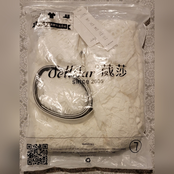 NEW! VEIISAR Sleeveless Lace Midi Cocktail Dress, Fits Small - Medium - Picture 3 of 8